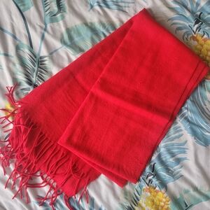 Vibrant Red Women's Scarf